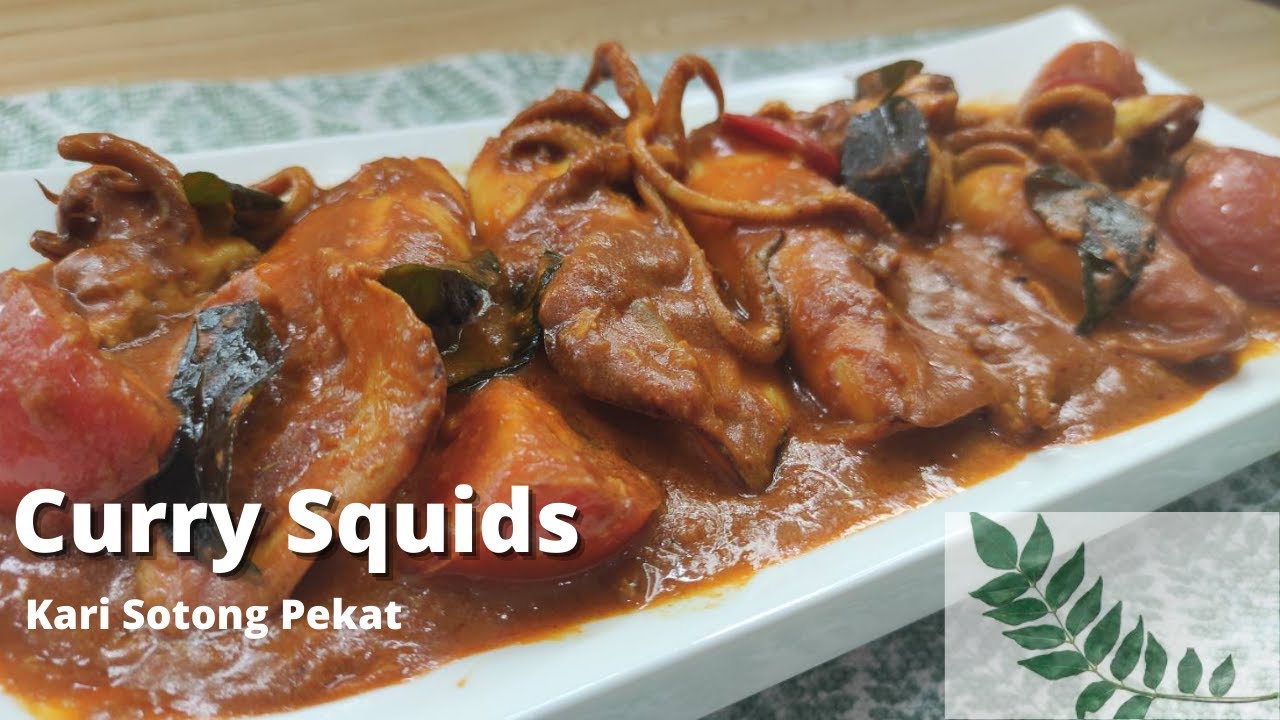 Curry Squid Recipe | Masak Kari Sotong (Malaysian Mamak Style)
