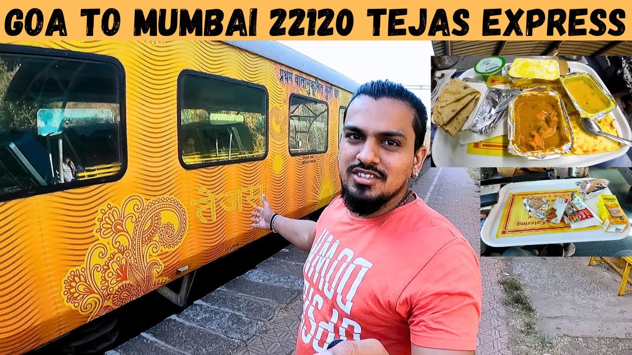 Goa To Mumbai Train | First Time BUSINESS CLASS Mein | 22120 CSMT Tejas Express Journey | bbr Vloggs