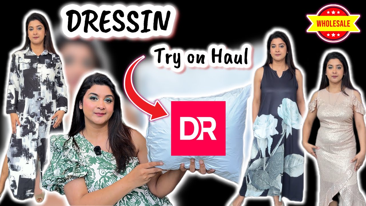 DRESSIN Try on Dresses Haul |Clothes For Wholesale Price 💜 #dressin #outfit