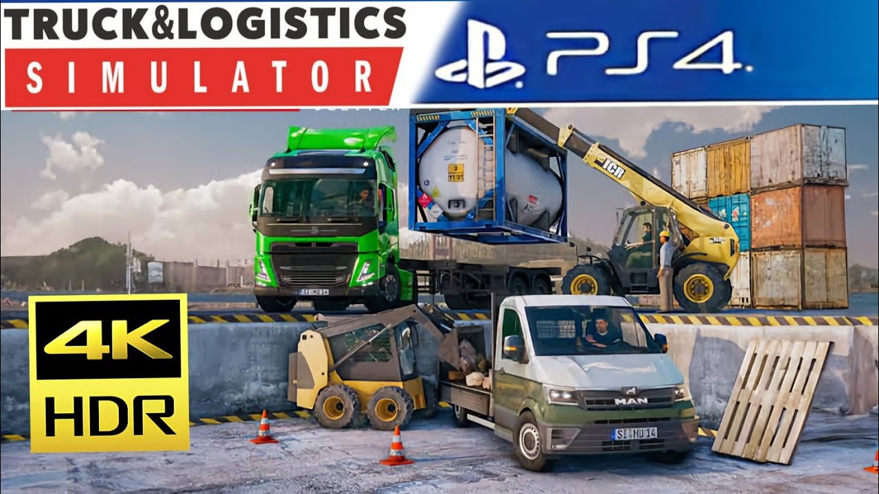 TRUCK & LOGISTICS SIMULATOR PS4 GAMEPLAY 4K PORTUGUÊS PT-BR