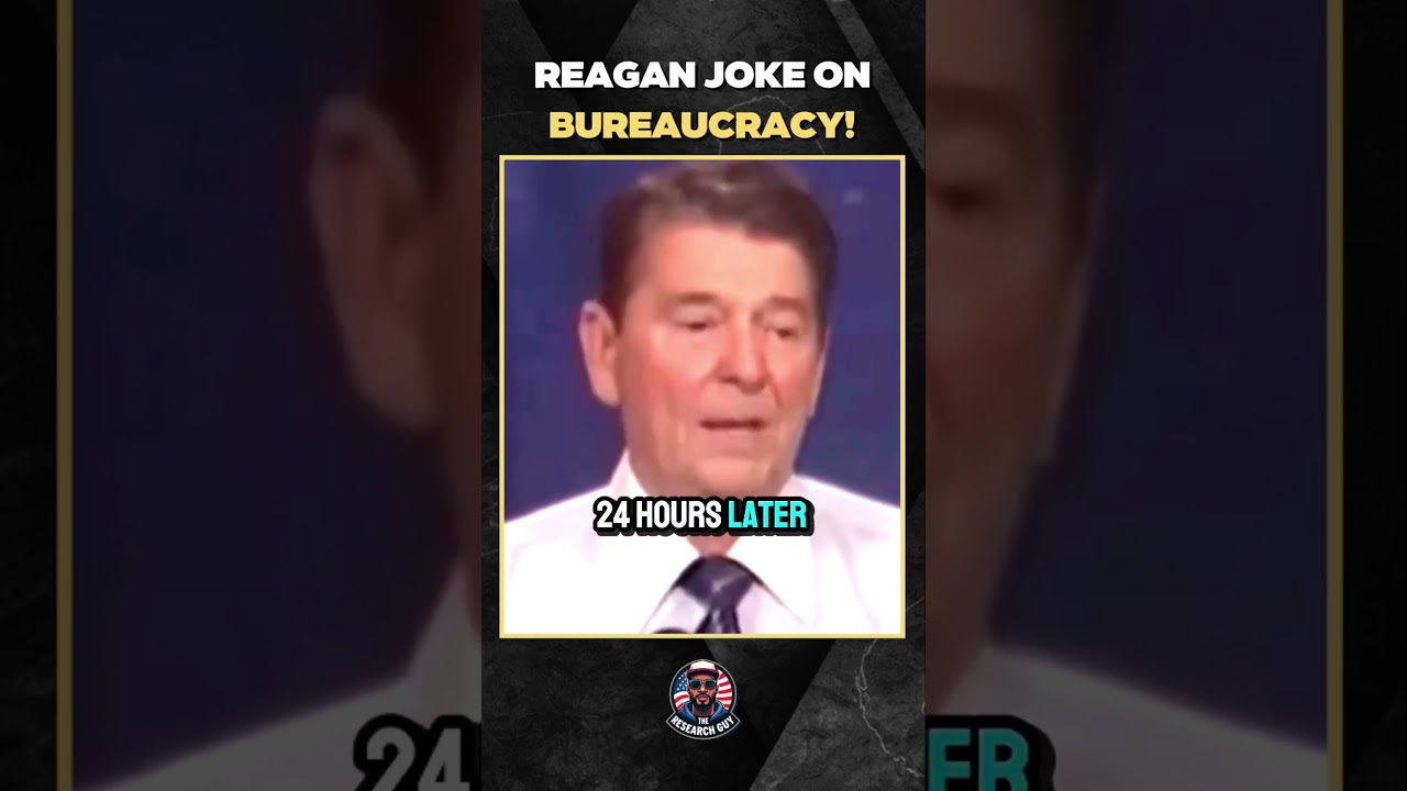 Reagan JOKE On Runaway Bureaucracy Funny #shorts #funny