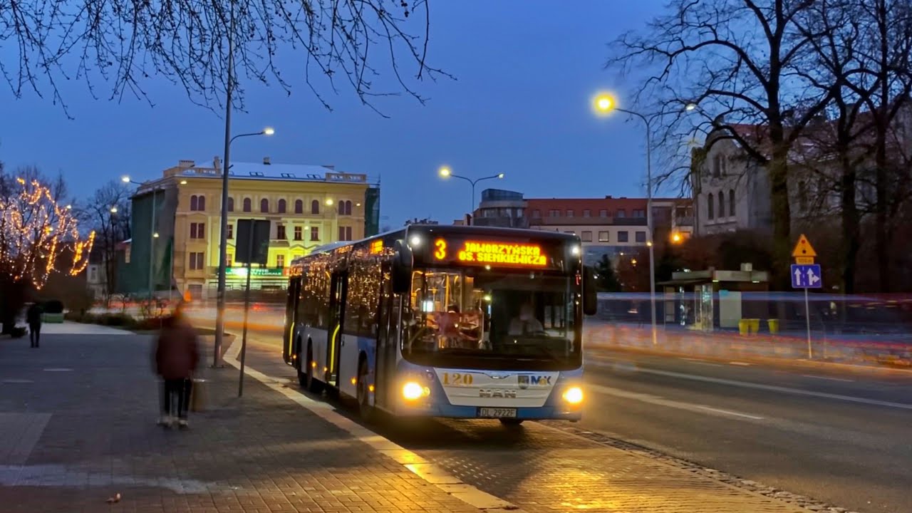 MAN NL363-13,7 Lion’s City C #120 @MPK Legnica [🚍3 Jaworzyńska Traugutta zjazd]