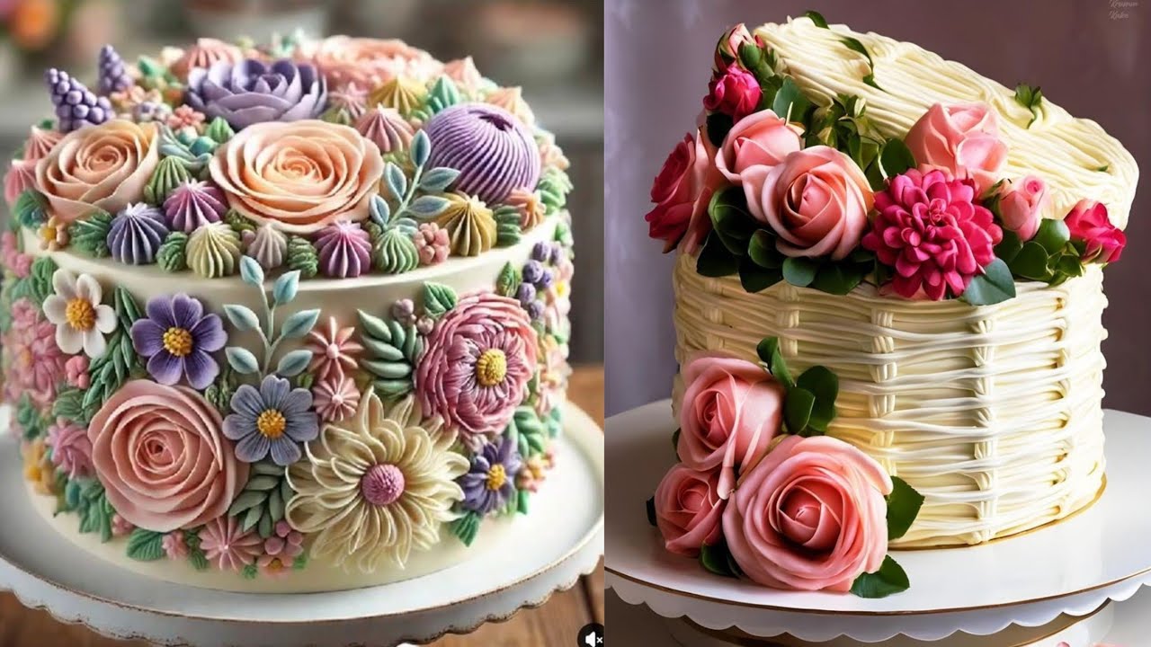 Более 100 великолепных и красивых идей для украшения тортов в ярких цветах.
