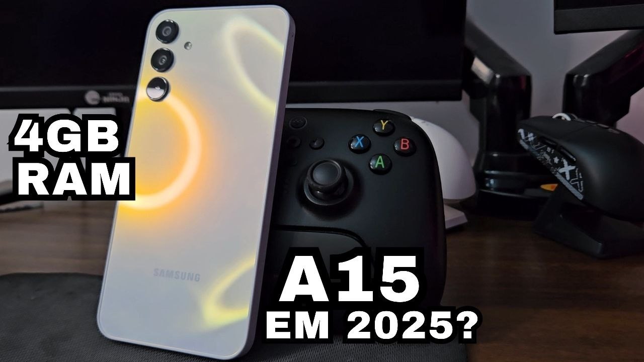Galaxy A15 4G vale a pena em 2025? por R$ 800 Reais, 4GB de RAM, Tela Super Amoled e 90Hz.
