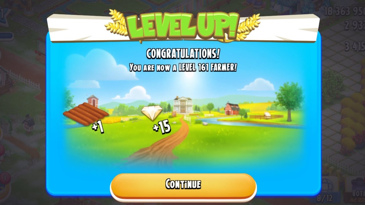 Hay Day Level Up 💥 161 Farmer Unlocked!