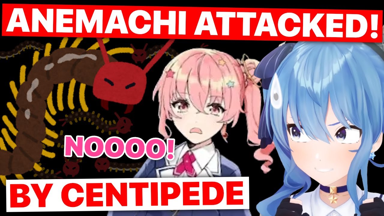 Anemachi Attacked By Centipede (Hoshmachi Suisei / Hololive) [Eng Subs]