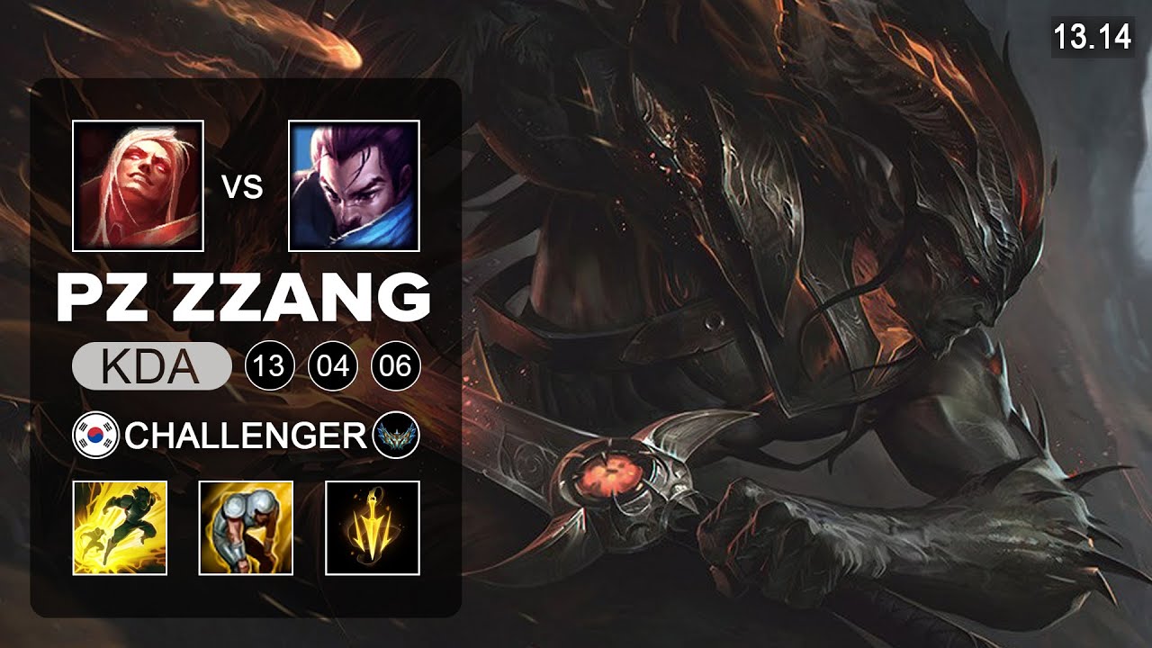 Pz ZZang Yasuo vs Vladimir Mid - KR Master - Patch 13.14 Season 13