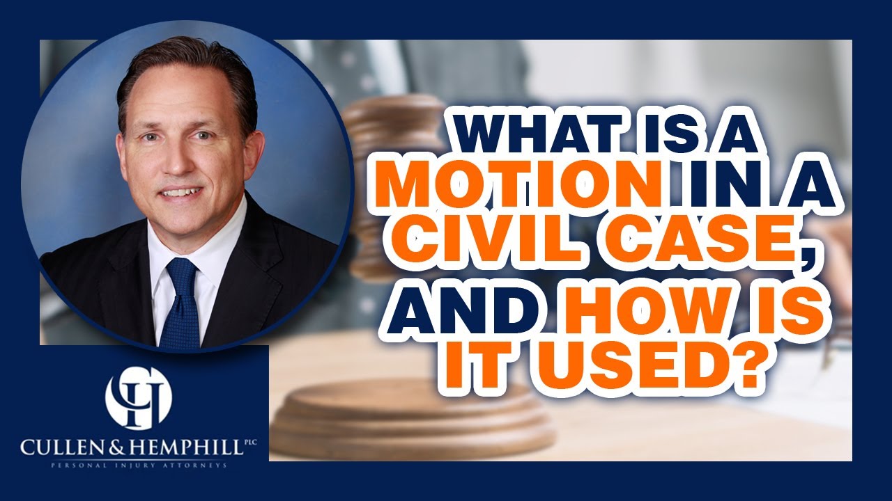 What Is A Motion In A Florida Civil Case, And How Is It Used?