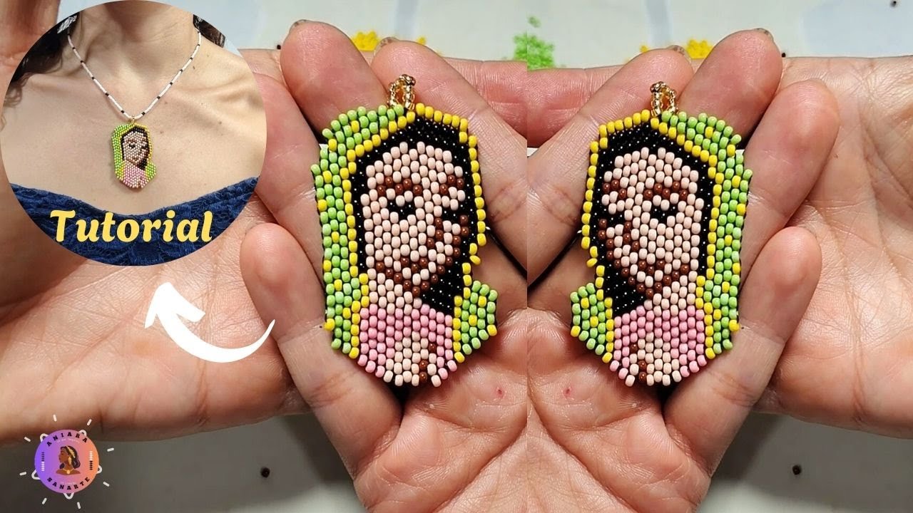 Como tejer la virgen de guadalupe en mostacilla (Paso a Paso)