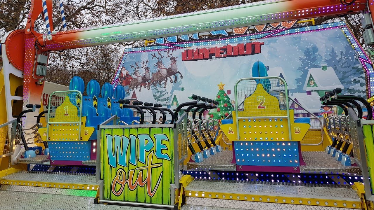 **NEW** KMG Fun Fair Ride - Wipe Out | 360° 4K POV
