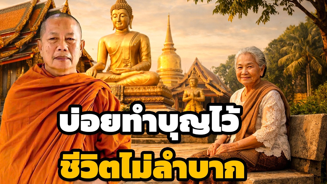 หมั่นทำบุญไว้ ชีวิตจะไม่อด ไม่อยาก ไม่ยาก ไม่จน  ธรรมะคลายทุกข์ พระมหาบุญช่วย ปัญญาวชิโร 2