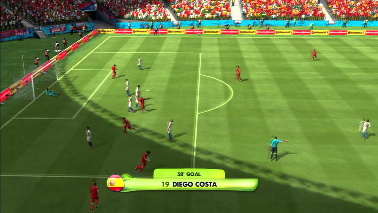 2014 FIFA World Cup Brazil Simulation - Match 20 - Spain vs Chile Group Stage