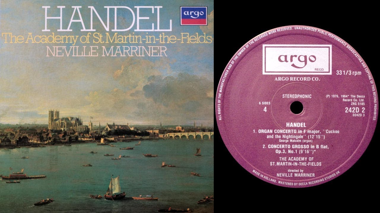 Handel - Organ Concerto in F major No.13 (vinyl: Ortofon SPU, Graham Slee, CTC Classic 301)