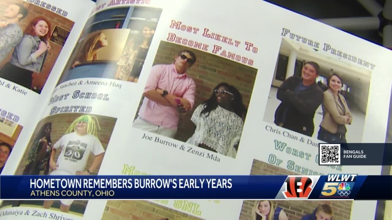 Burrow's hometown rallies around the Bengals QB, who was once voted 'most likely to become famous'