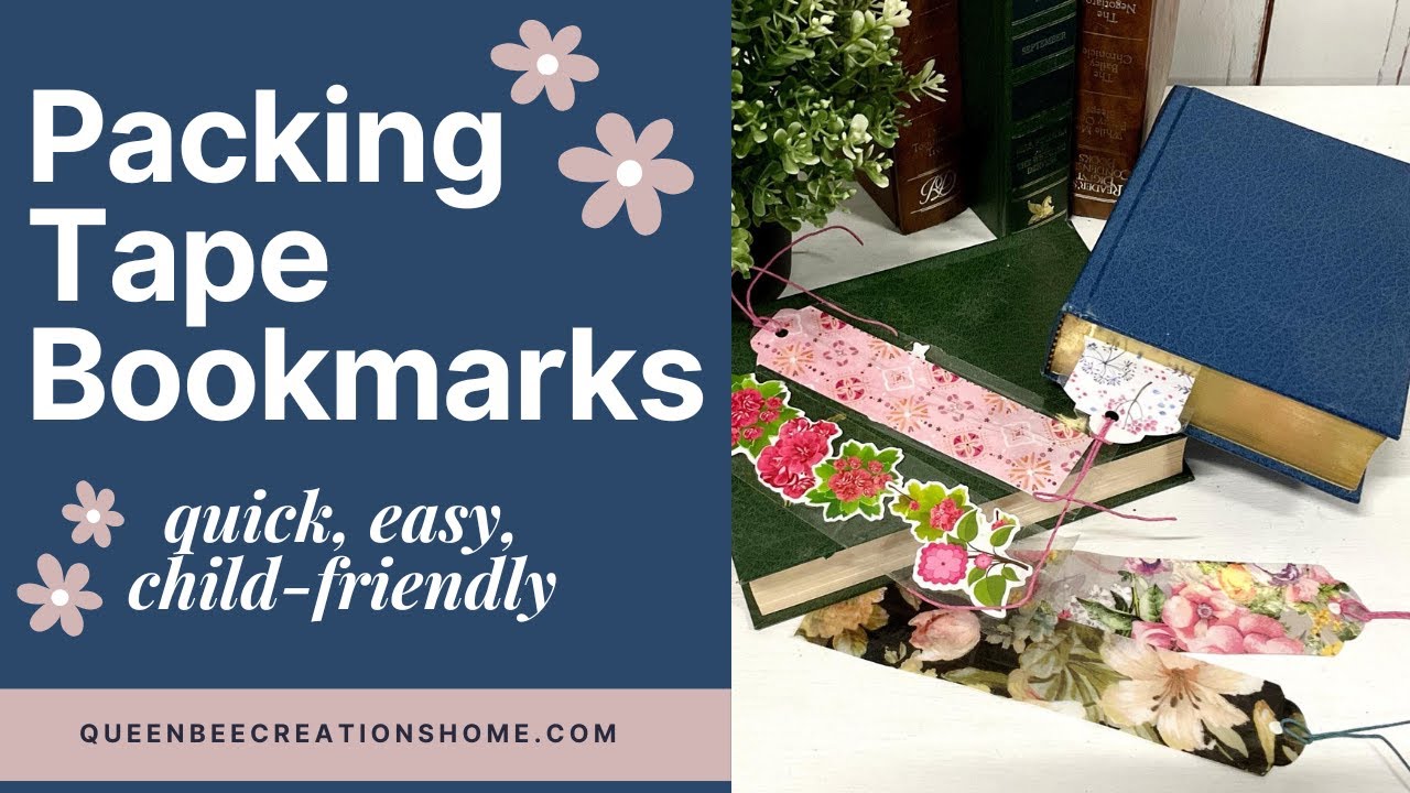 Making Packing Tape Book Marks