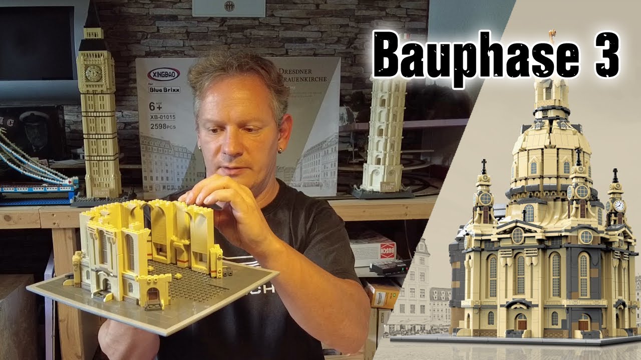 Die Dresdner Frauenkirche als Klemmbaustein-Modell Teil 3
