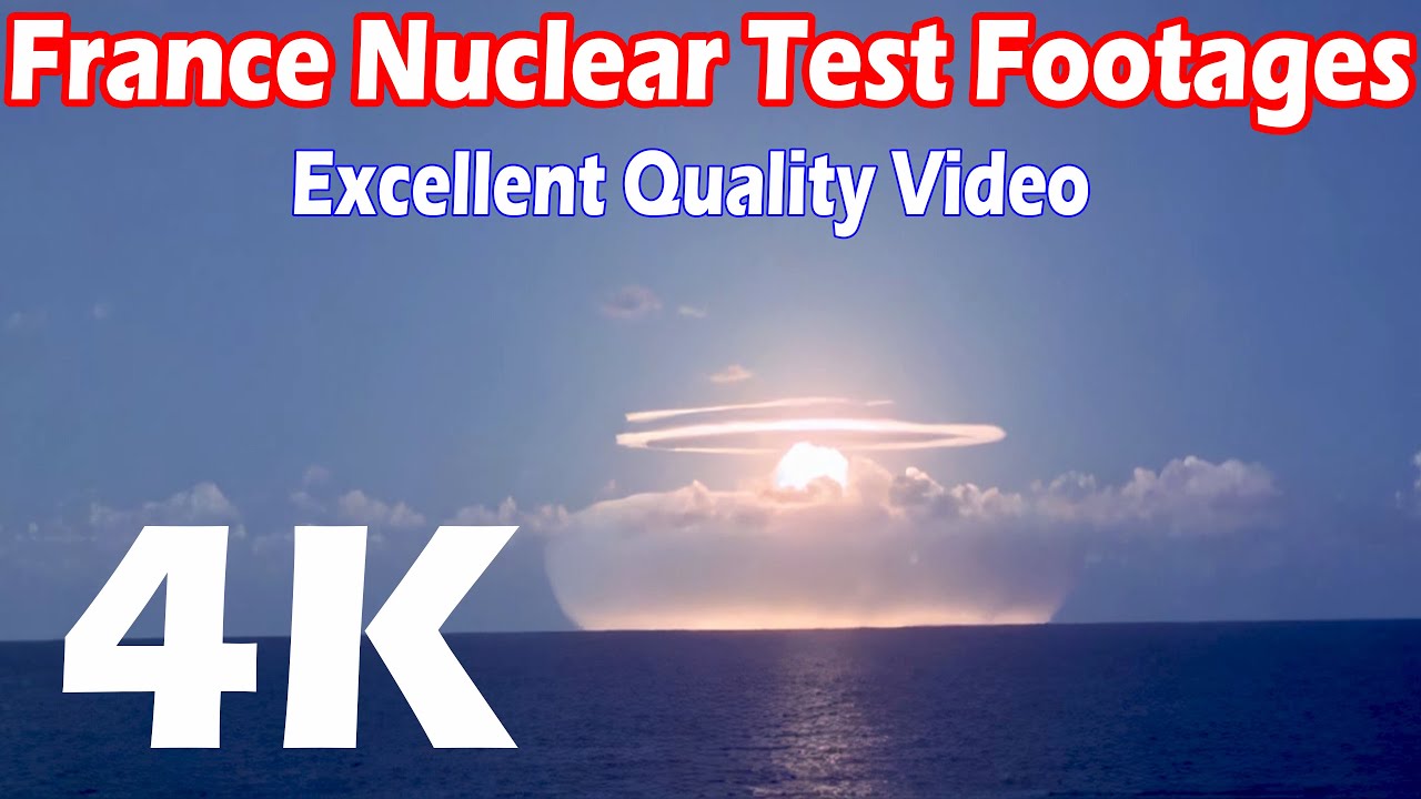 Excellent Quality Of France Nuclear Test Footages