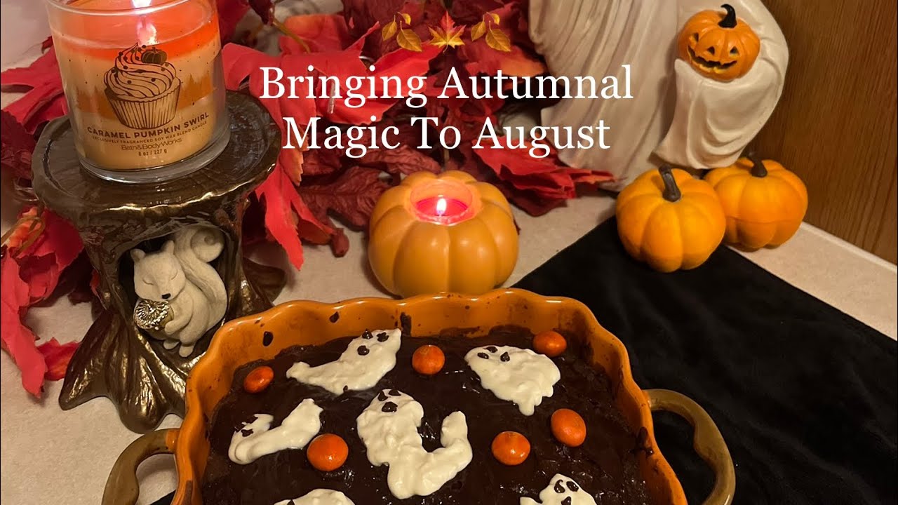 Cozy Augtober Vlog 🍂🎃🍁🐿- Late summer , Early Fall , The inbetween Vlog 