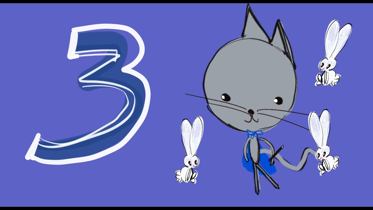 The Number Three | Toddler Learning Video | Numbers & Math