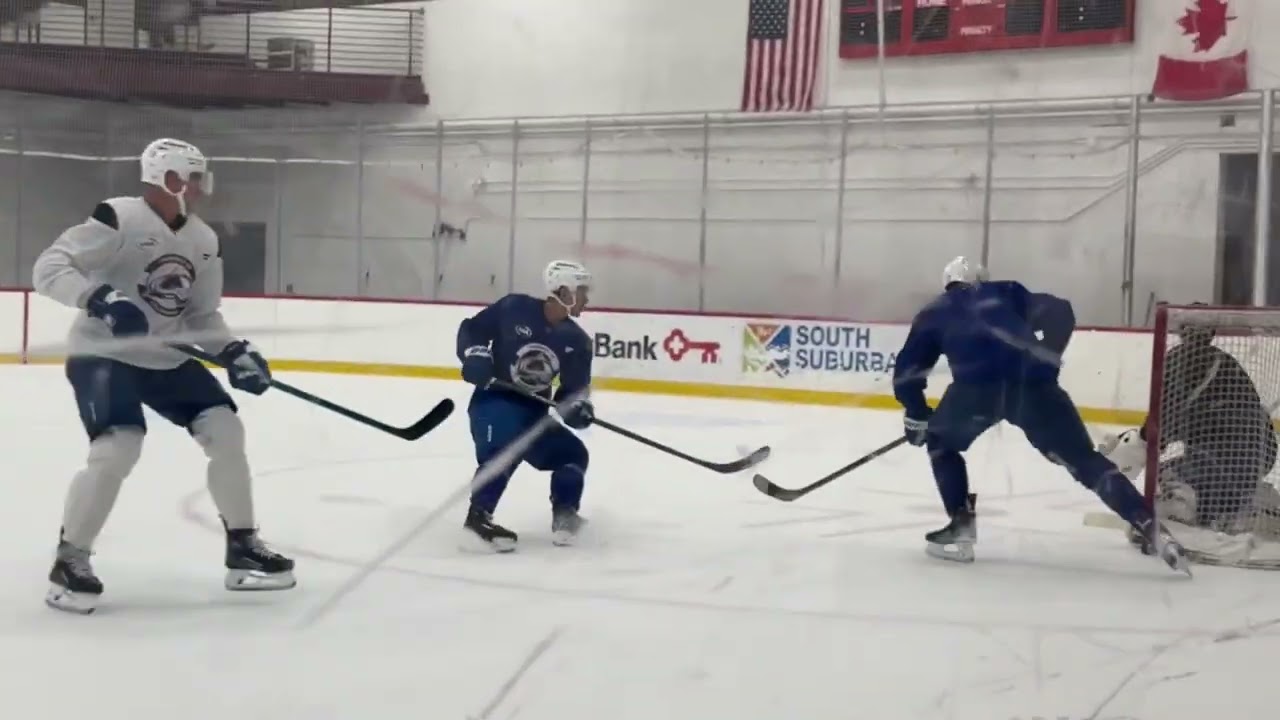 Val Nichushkin at Avs informal practice