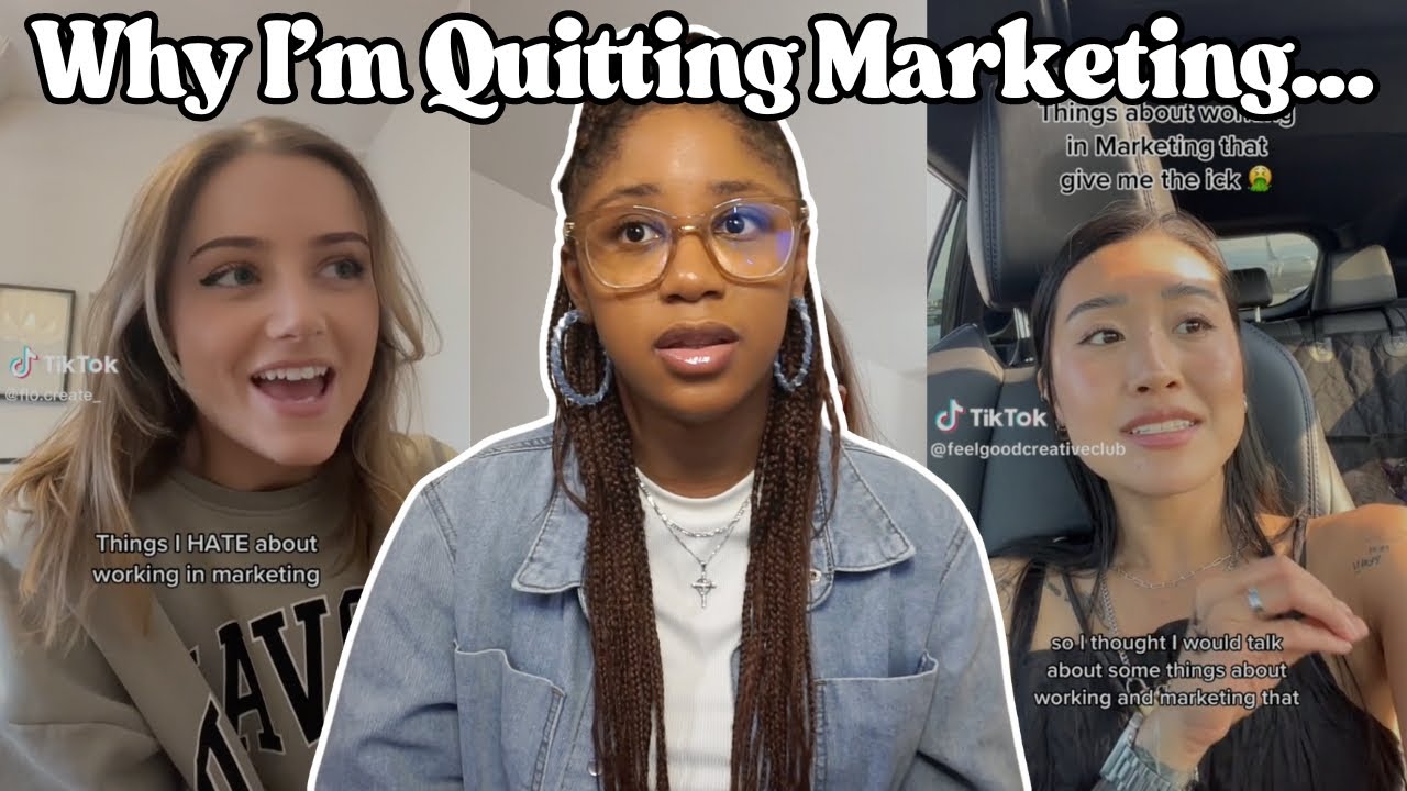Why I'm Quitting Marketing | Oversaturated Job Market, Low Salaries, Switching Careers, Etc.
