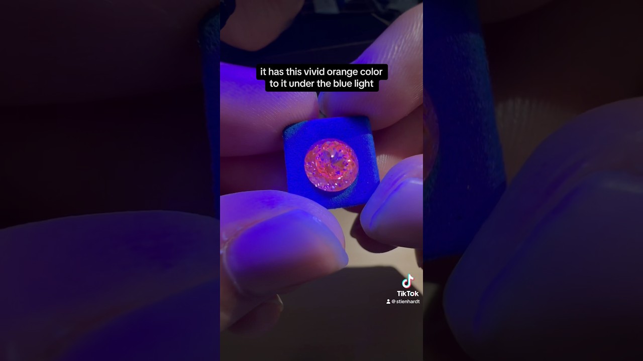 Orange and Pink Color Changing Lab Grown Diamond???