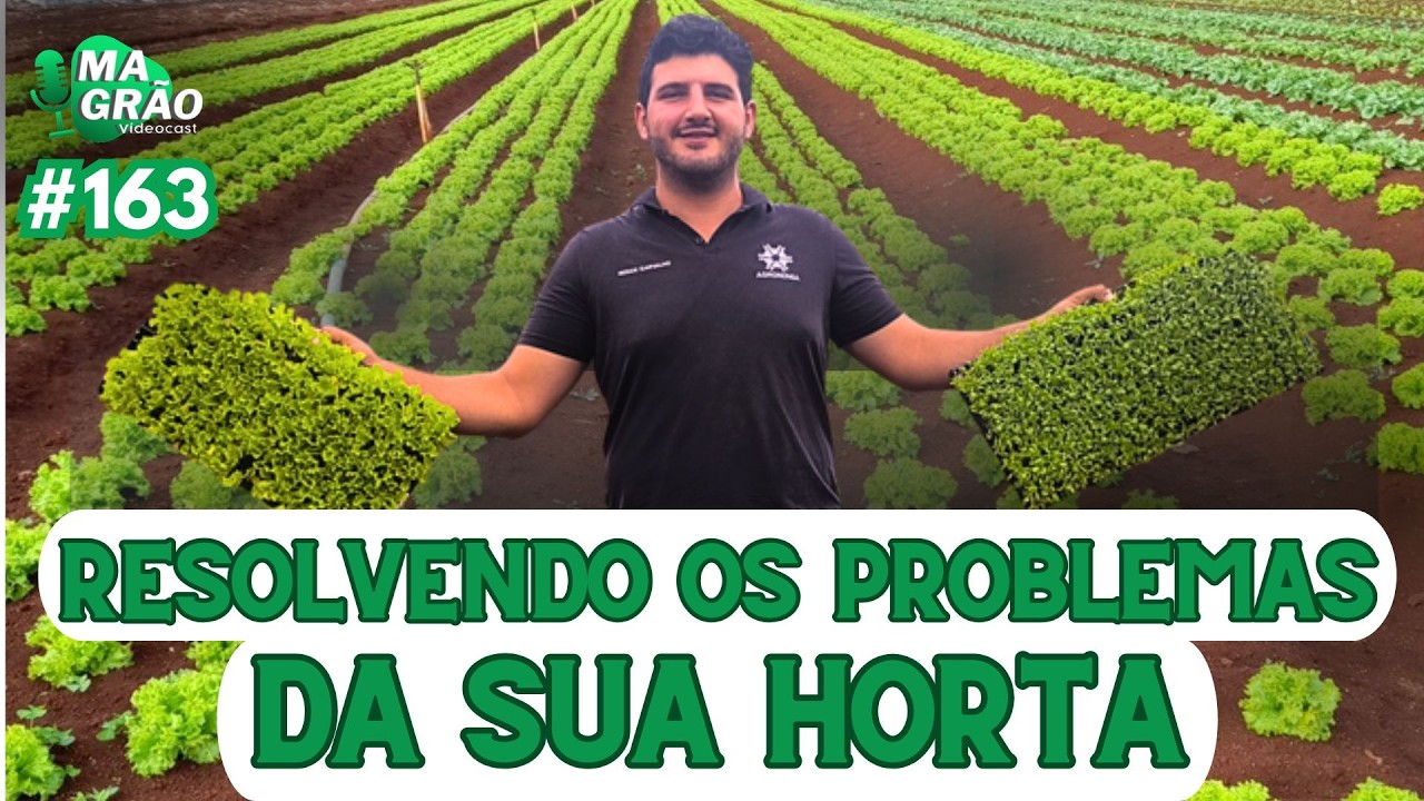 RESOLVENDO OS PROBLEMAS DA SUA HORTA - TIRE SUAS DÚVIDAS - MAGRÃO VIDEOCAST #163