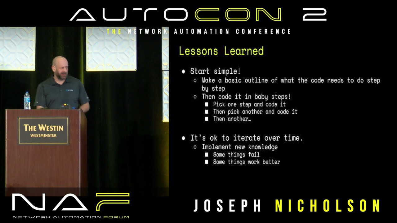Network Automation in Baby Steps! - Joseph Nicholson