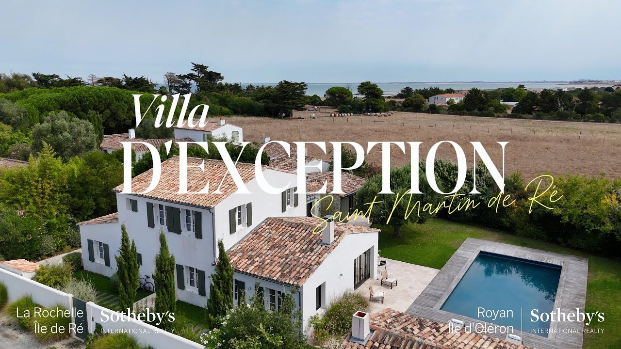 SAINT-MARTIN-DE-RÉ - VILLA D'EXCEPTION PROCHE DES PLAGES