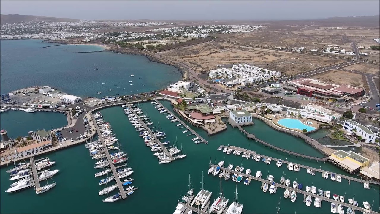Marina Rubicon & Papagayo Beach, Playa Blanca, Lanzarote from the air