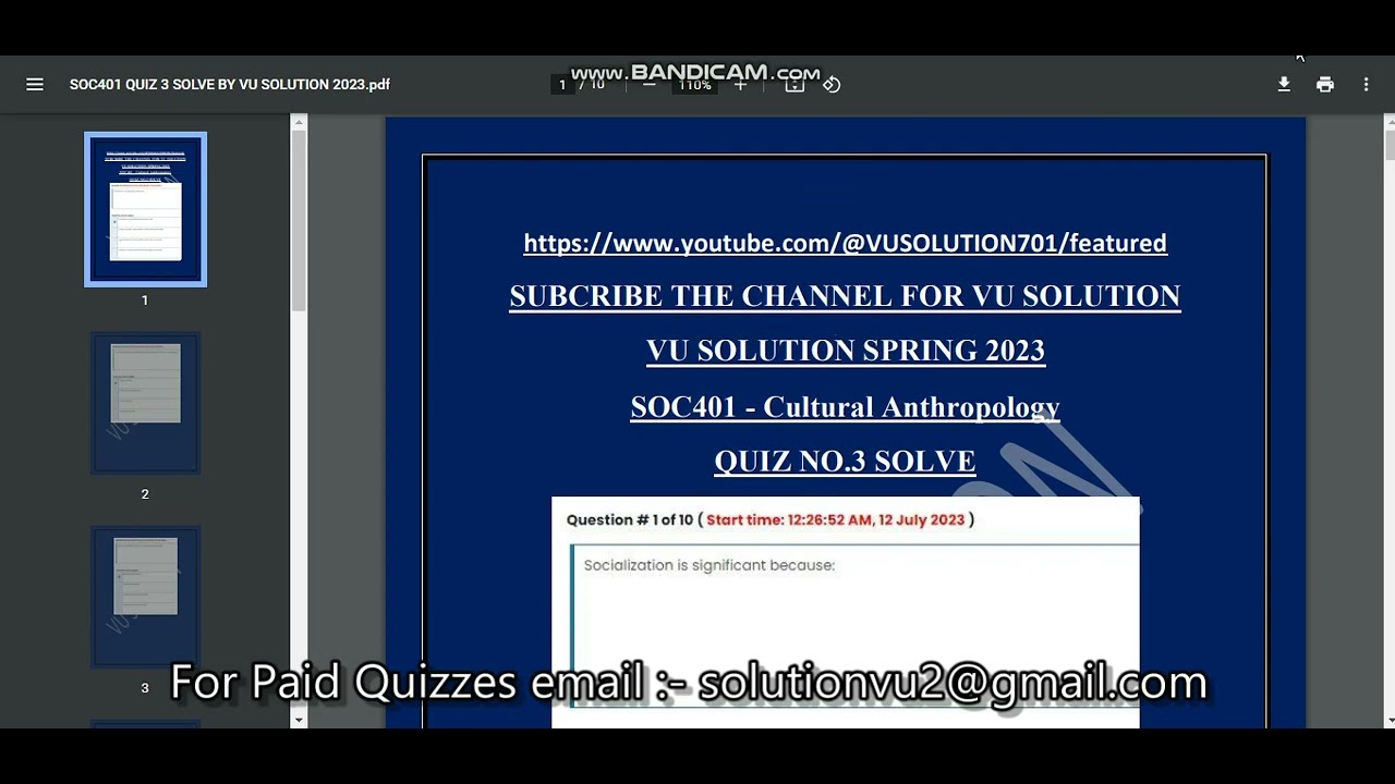 SOC401 Quiz 3 SOLUTION 2023 || SOC401 QUIZ 3 SOLUTION SPRING 2023