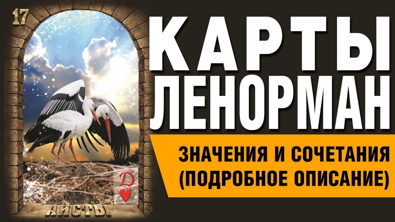 Карты Ленорман. Карта Аисты (17). Значения и сочетания карт.