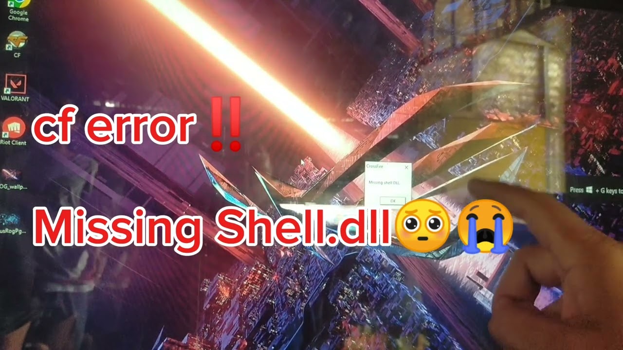 Crossfire Error Missing Shell.dll solved! windows activation soon to expire/notification mode solve!