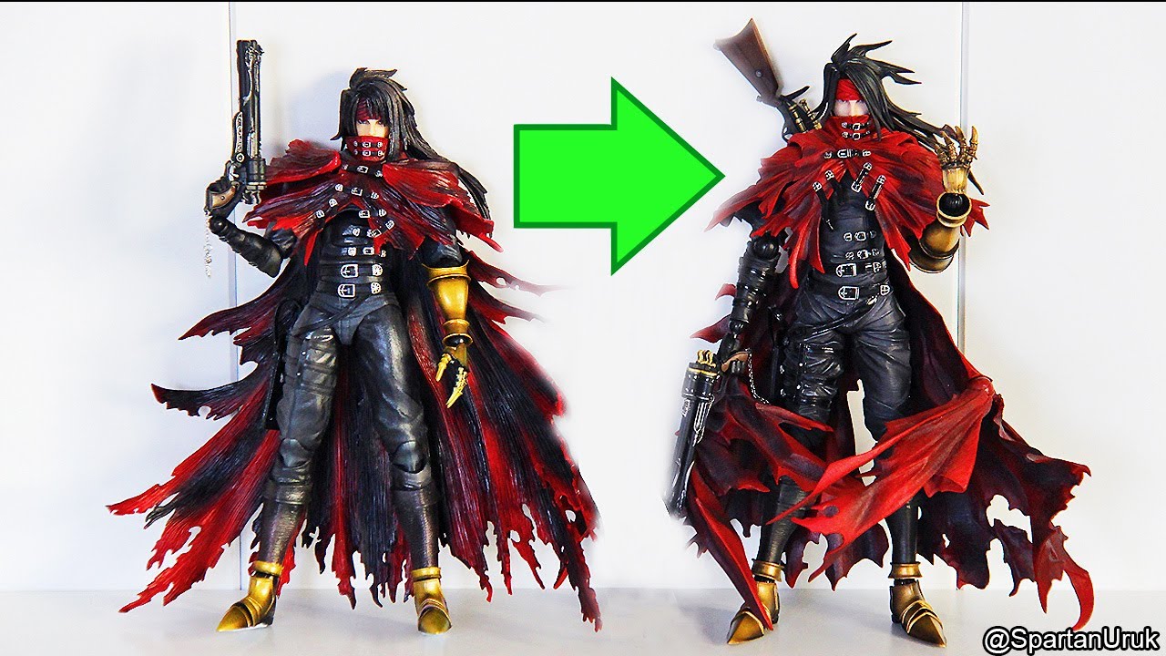 Play Arts Kai Final Fantasy VII Advent Children Vs Dirge of Cerberus Vincent Valentine Figure Review