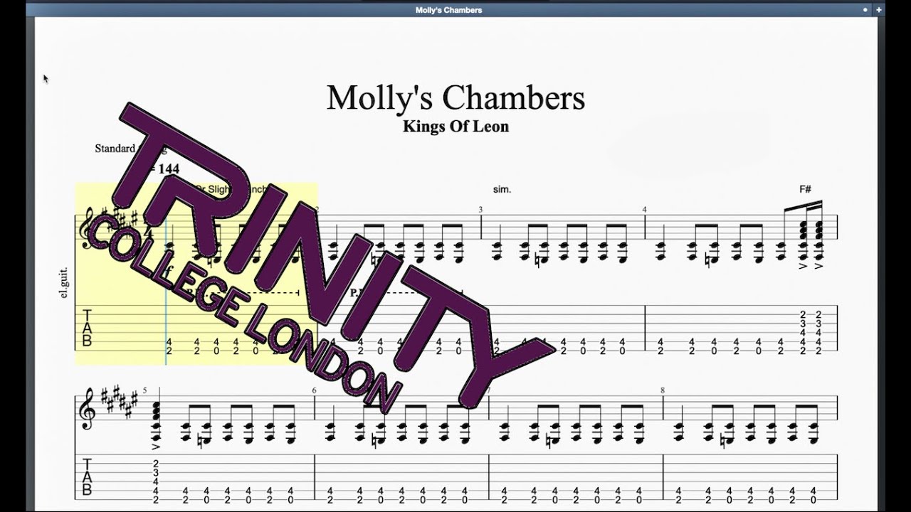Molly's Chambers (2012 Syllabus) Trinity Grade 5 Guitar