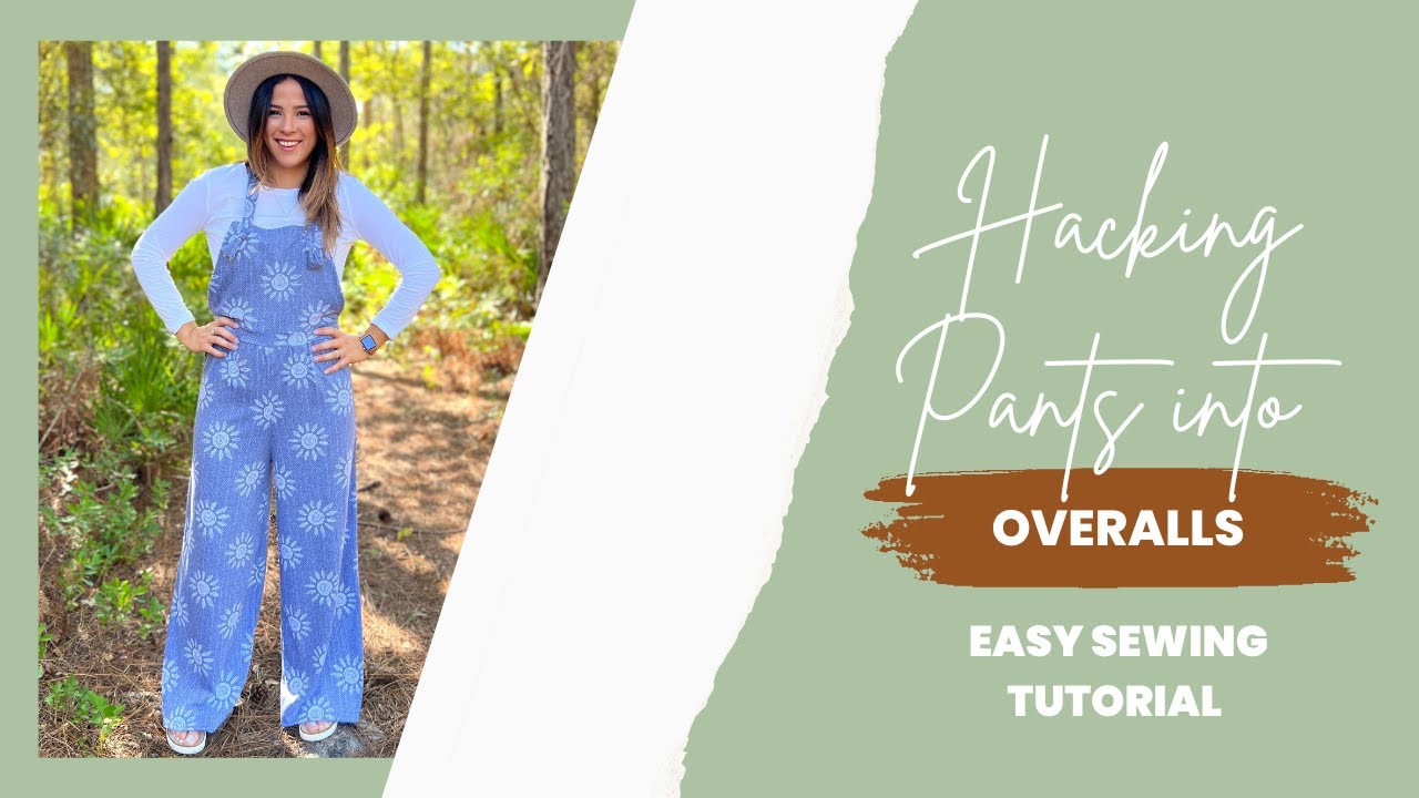 Hacking the Southshore Romper bottoms Into Overalls!! Easy Tutorial!