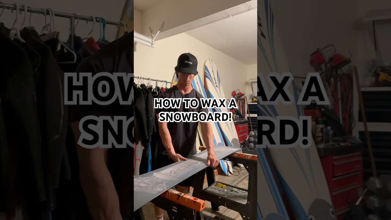 HOW TO WAX A SNOWBOARD! #snowboarding #socal