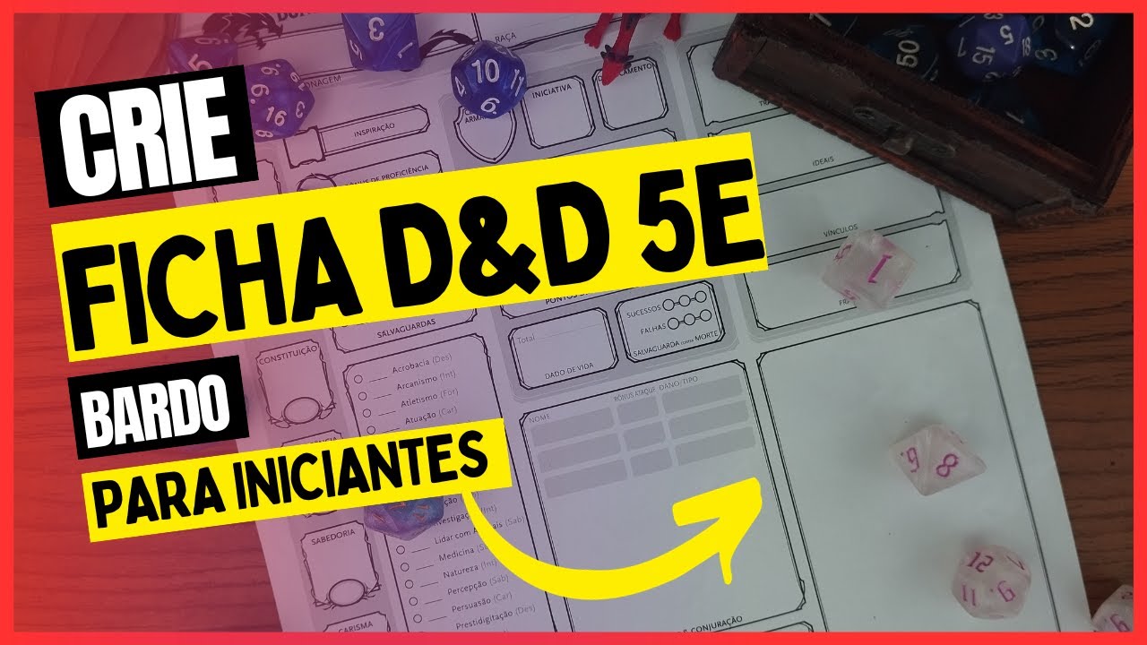 Guia Fácil para Iniciantes: Crie sua Ficha de RPG D&D como um Bardo!