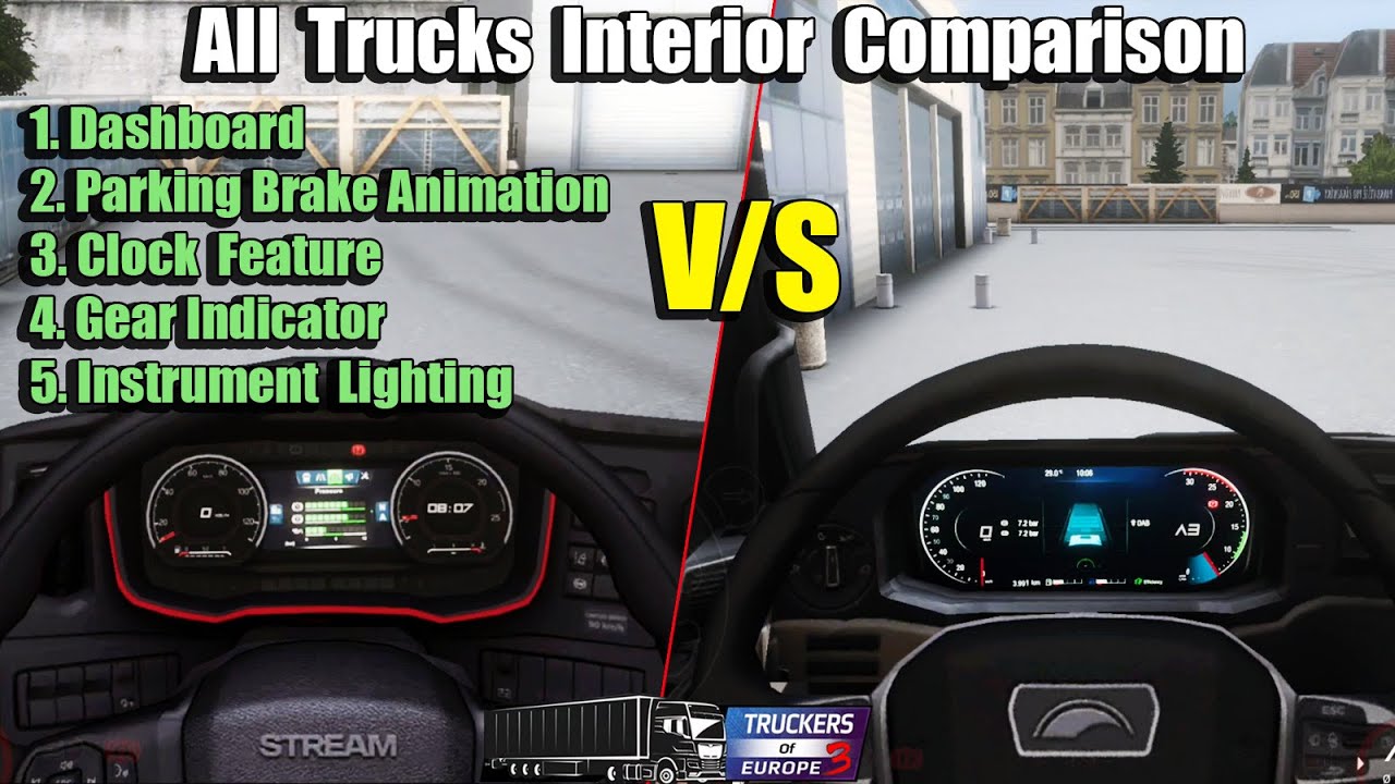 Interior Comparison of All Trucks | Truckers of Europe 3 | Which one should you buy?