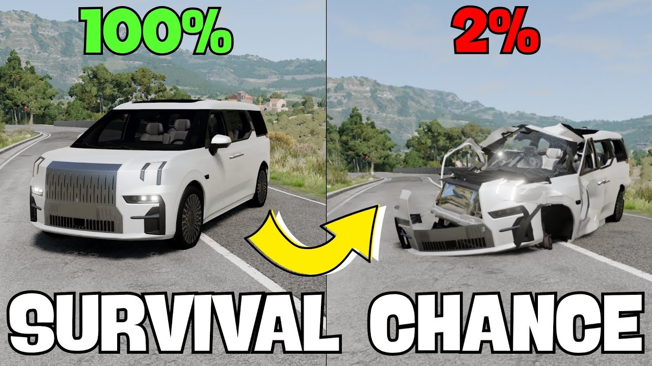 Did They Survive 🤯 100% to 0% Survival Chance  BeamNG Drive Episode #11