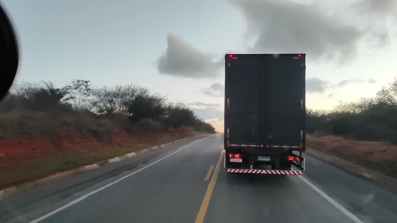 Belíssimo por do sol BR-116