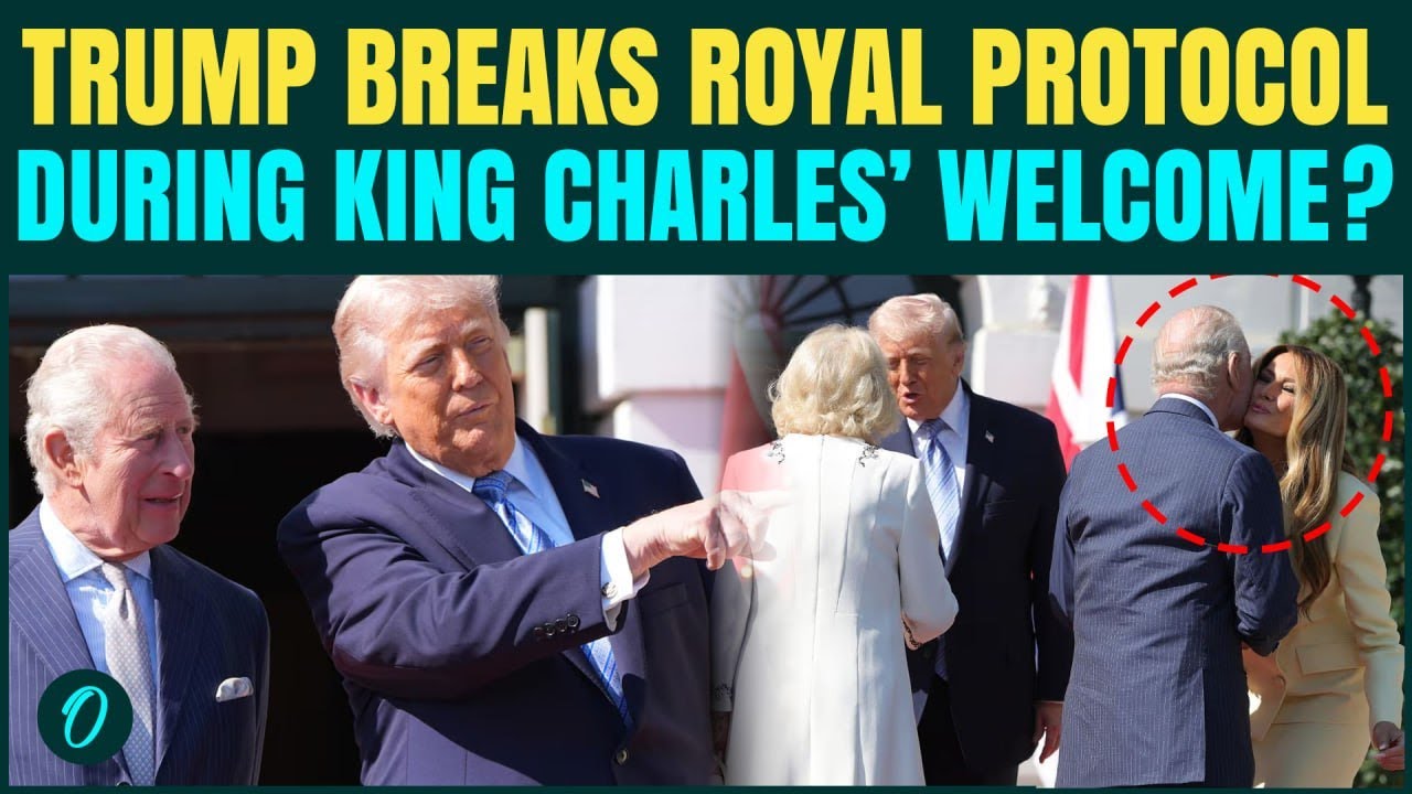 Trump BREAKS Royal Protocol During King Charles Entry In White House | Royal Visit Amid UK Tensions