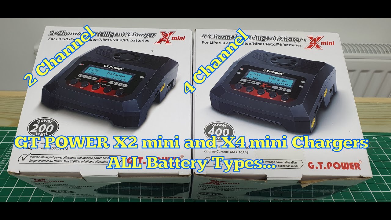 GT Power X2 Mini and X4 Mini Lipo, Nimh Charger - Review