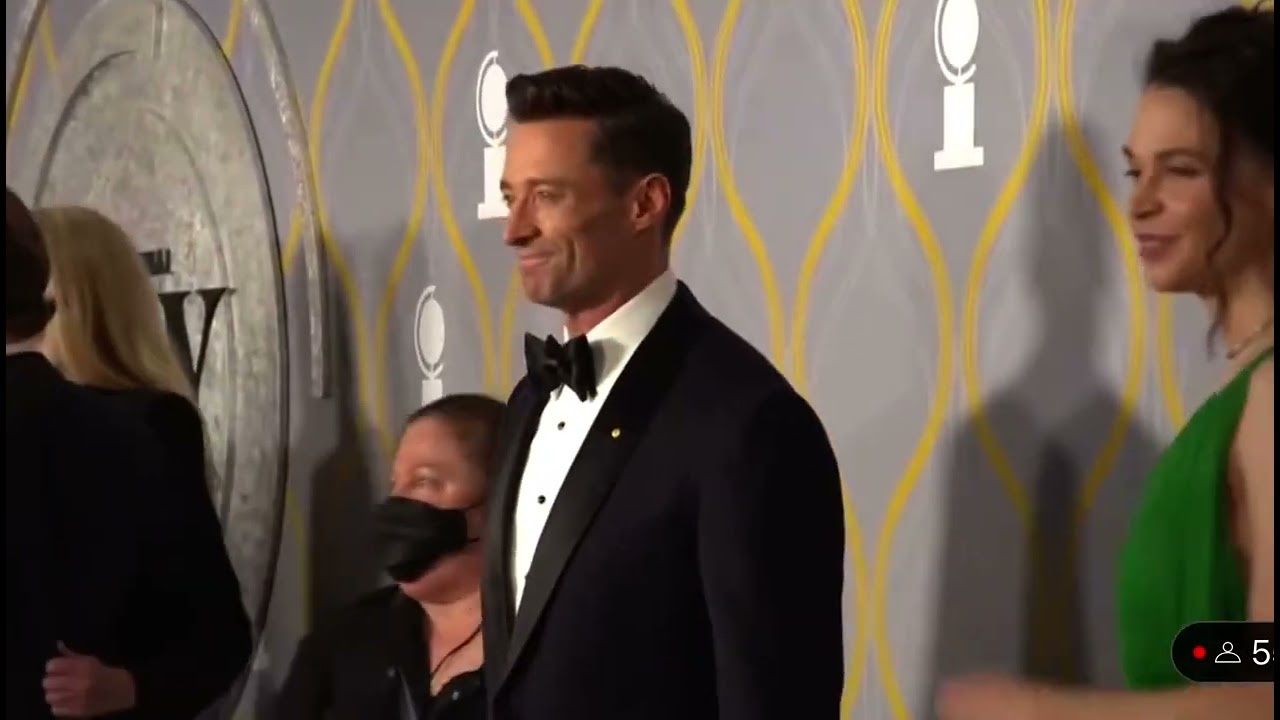 Hugh Jackman & Sutton Foster on Tony Awards red carpet 2022