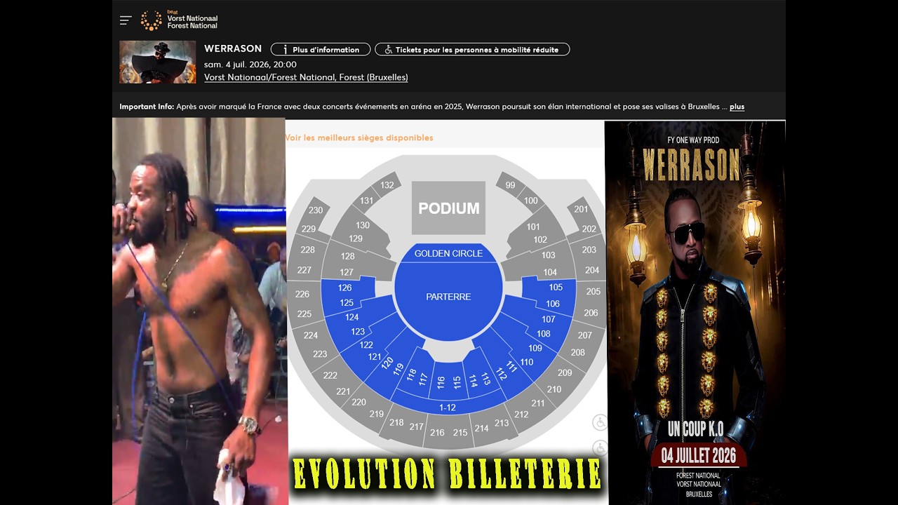 WERRASON URGENT CONCERT FOREST NATIONAL BA BILLET EZO KENDE NDENGE NINI BERCY AZONGI WENGE TO TE