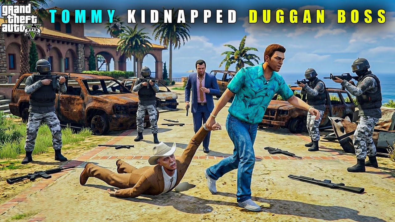 GTA 5 : TOMMY VERCETTI KIDNAPPED DUGGAN BOSS || BB GAMING