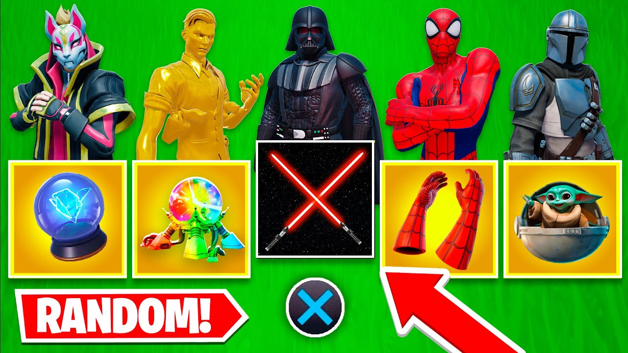 Reto *RANDOM* de PASES DE BATALLA de Fortnite...