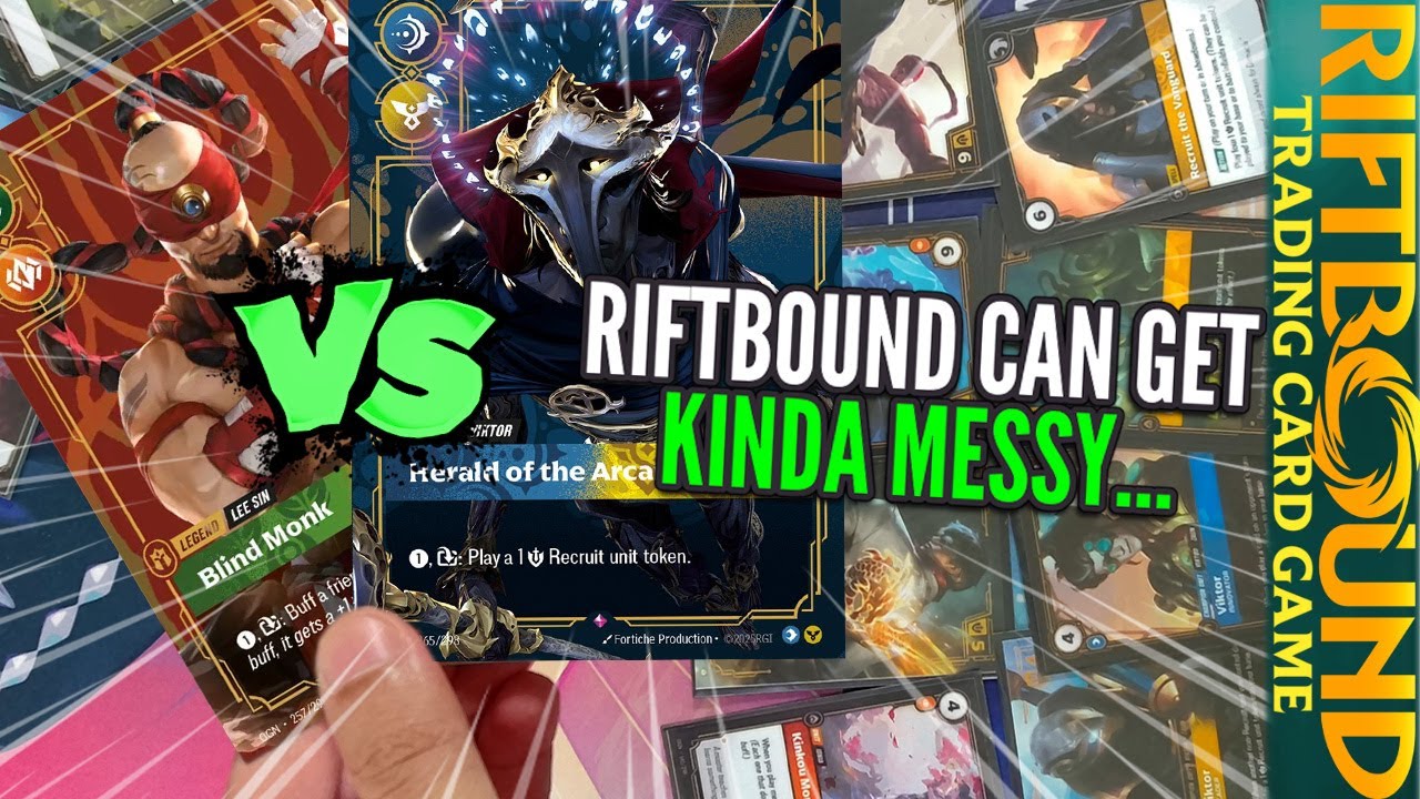 Игровой процесс Riftbound TCG &mdash; Виктор против Ли Сина &mdash; Усиления влияют на новобранцев!
