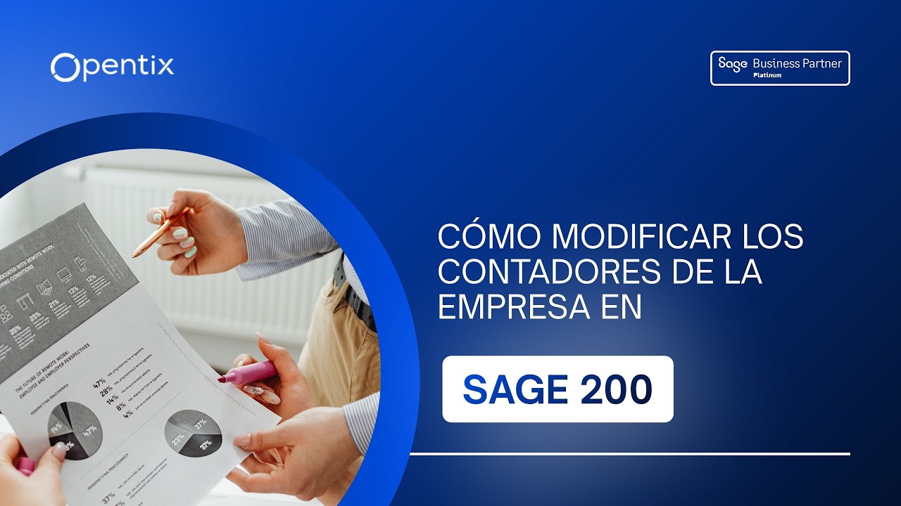 Cómo modificar los contadores de la empresa en Sage 200