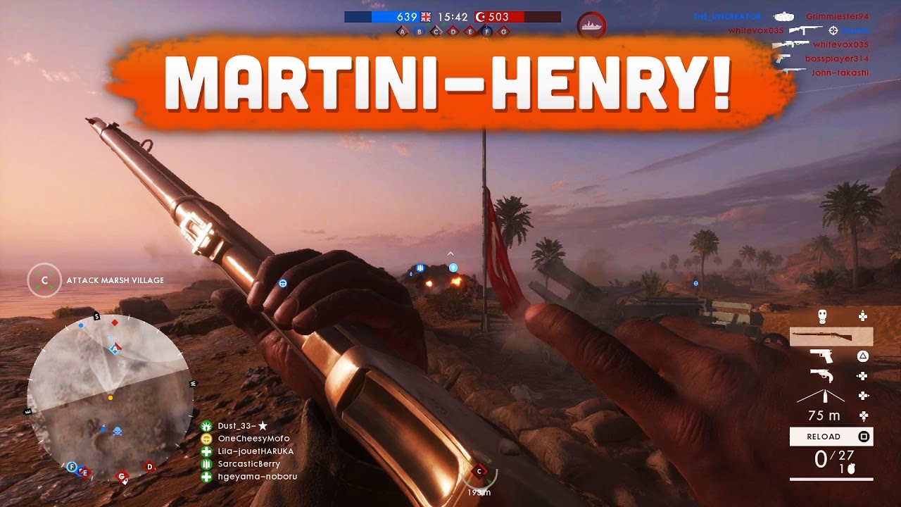 ВИНТОВКА МАРТИНИ-ГЕНРИ! — Battlefield 1 | Путь к максимальному рангу #31 (сетевая игра)